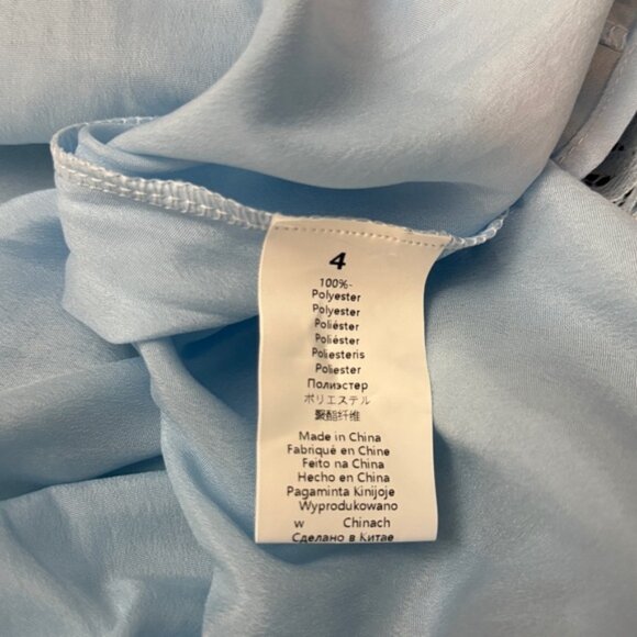 Kaimilan NWOT blue white Lace embroidered Midi dress Sz 4 - Picture 4 of 11